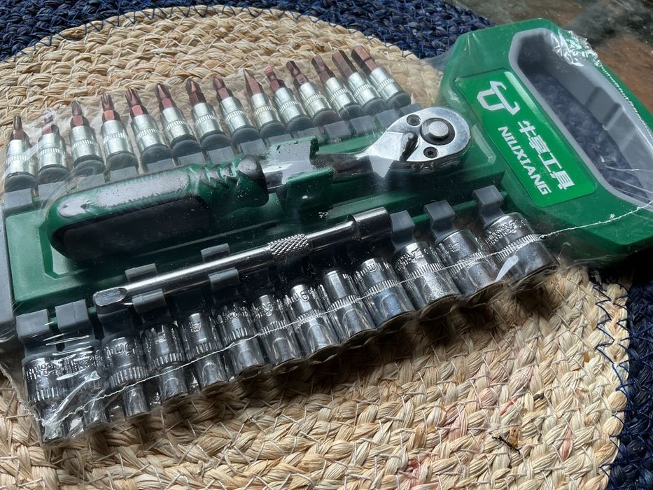 Набор ключів 30предметів головки біти трещотка подовжувач Сантехніка