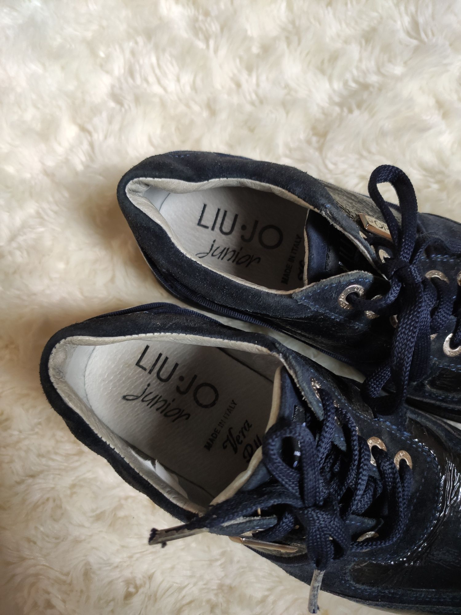 Кросівки туфлі Liu Jo шкіра лакована та замша