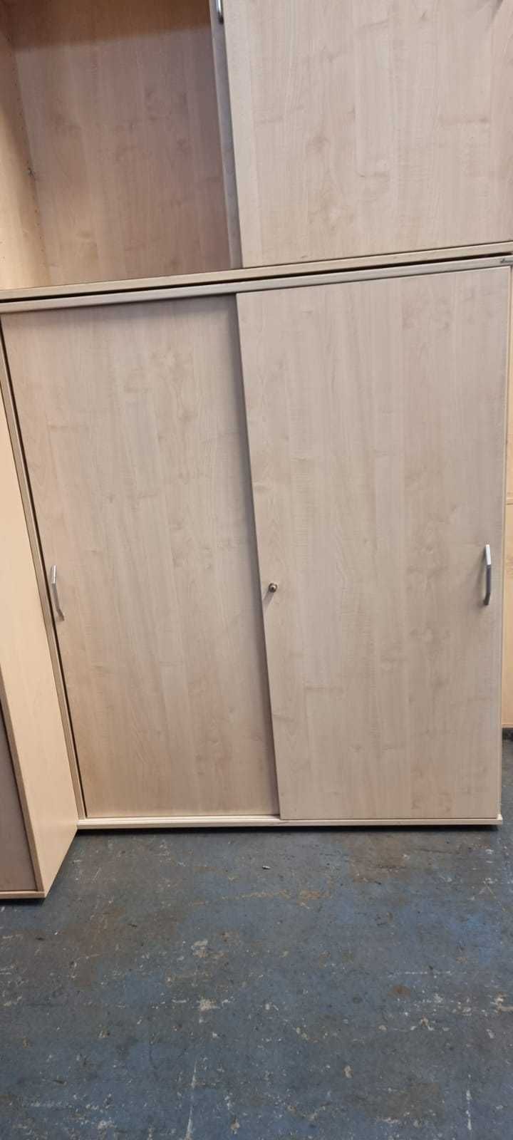 Komoda komody MARO buk drzwi przesuwne wysoka