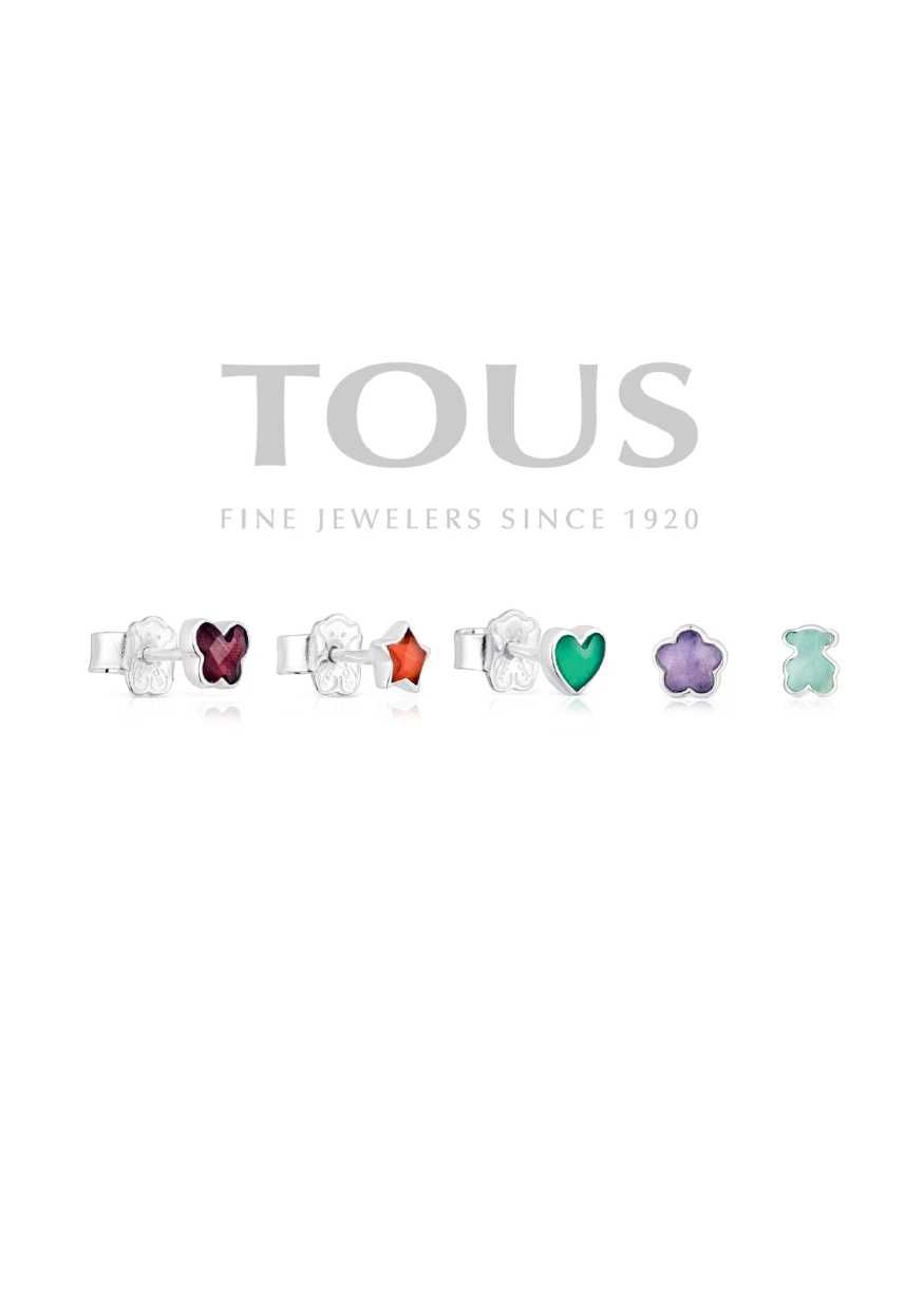 TOUS kolczyki Bold Motif srebro 925 oryginał