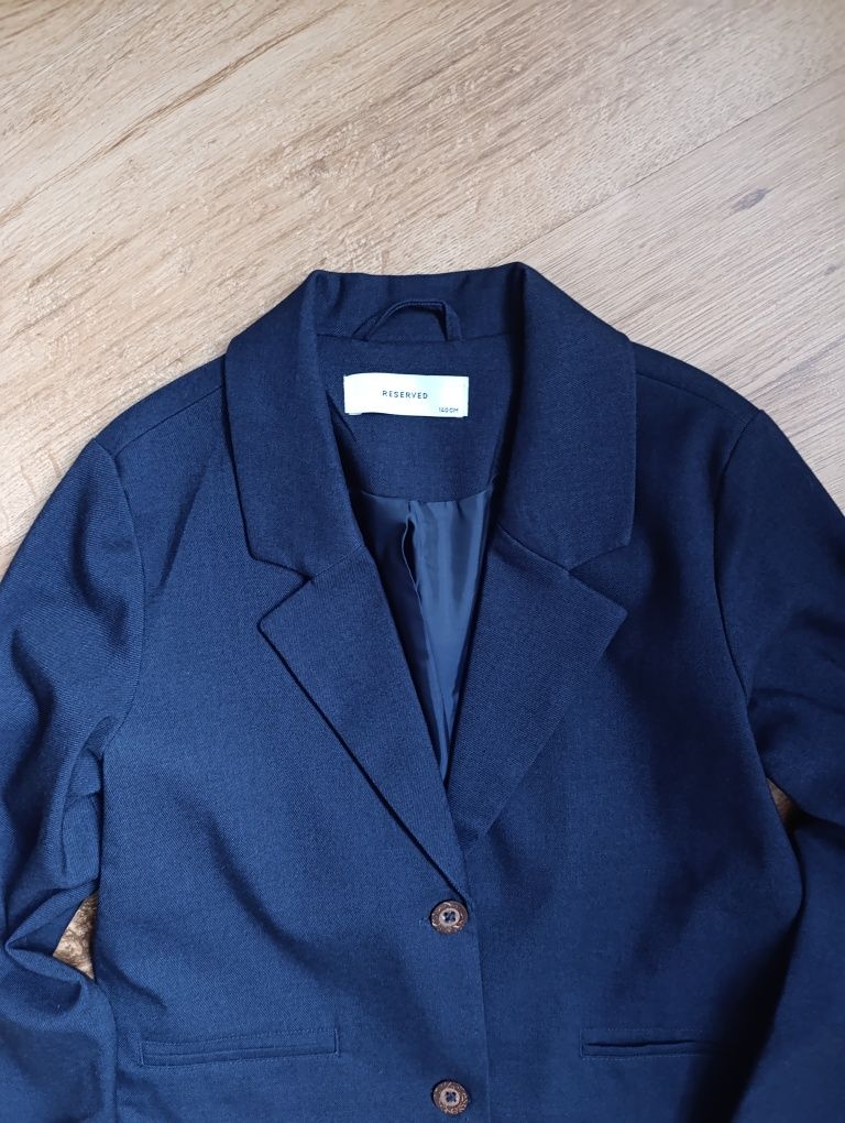 Reserved*marynarka*dziewczynka*granatowa"140*idealna*