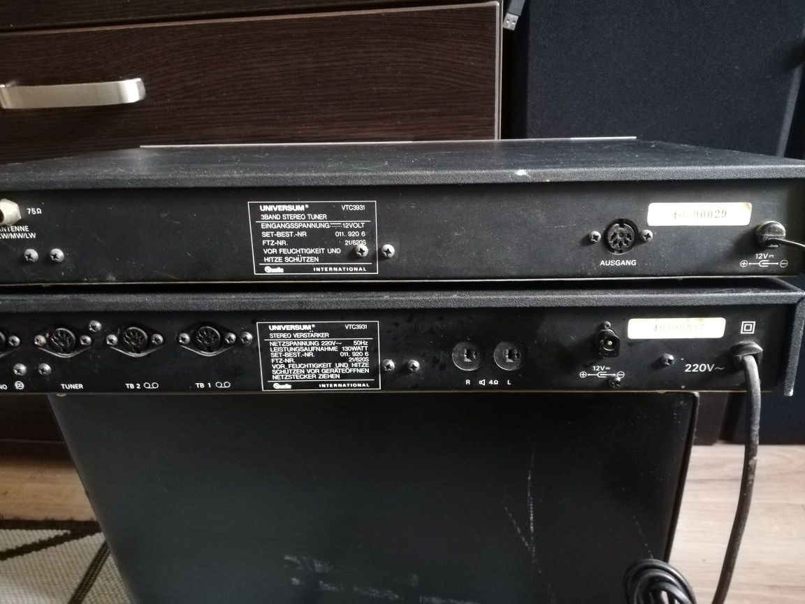 Zestaw Universum VTC. 3931 tuner wzmacniacz