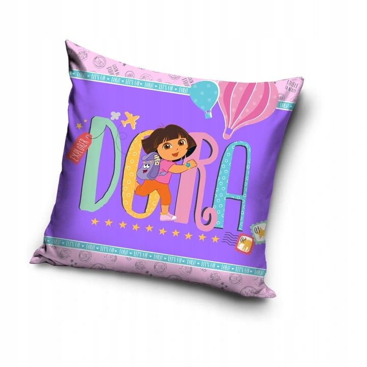 Poduszka z Poszewką 40x40 Dora i Przyjaciele Boots