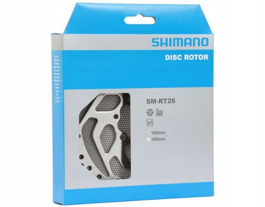 Tarcza Hamulcowa Shimano 160mm SM-RT26 + Śruby Oryginał