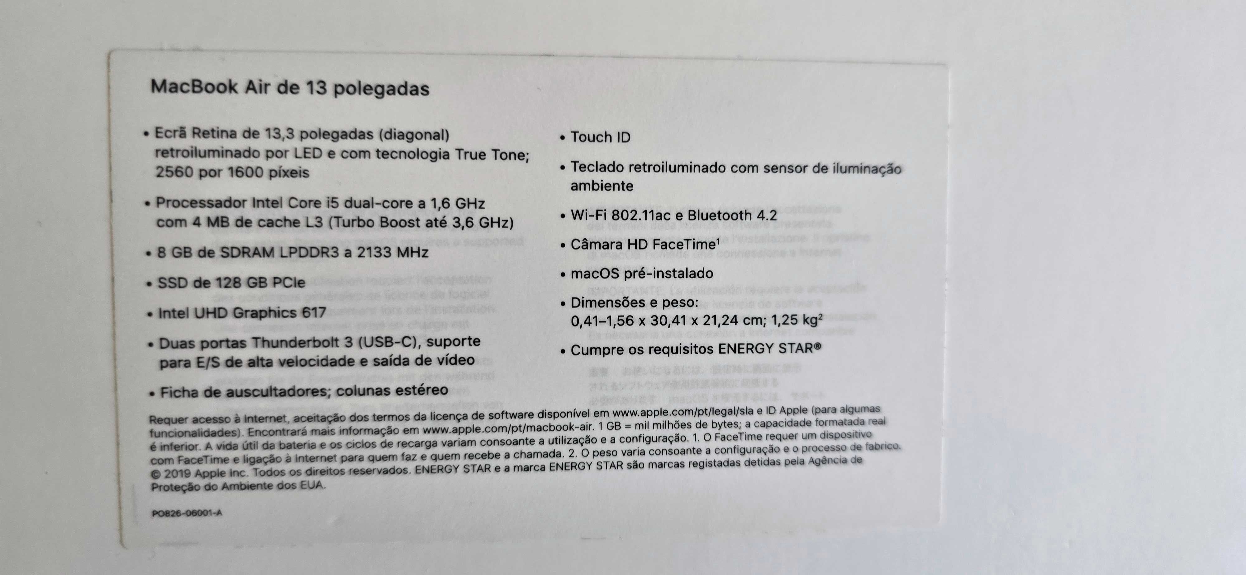 Macbook air 128 GB