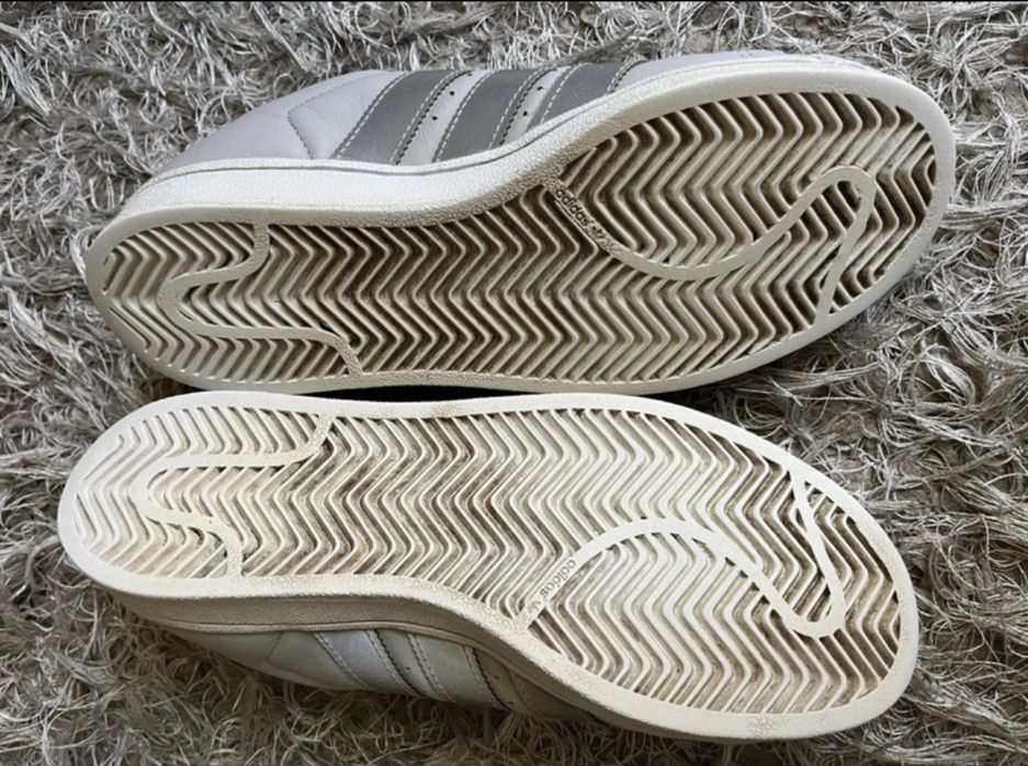 Szare sneakersy damskie Adidas Superstar  37 38