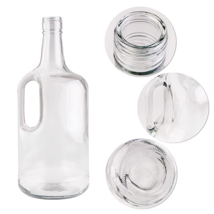6x Butelka szklana Goliat 1,75 L na nalewki, wino, bimber z zakrętką