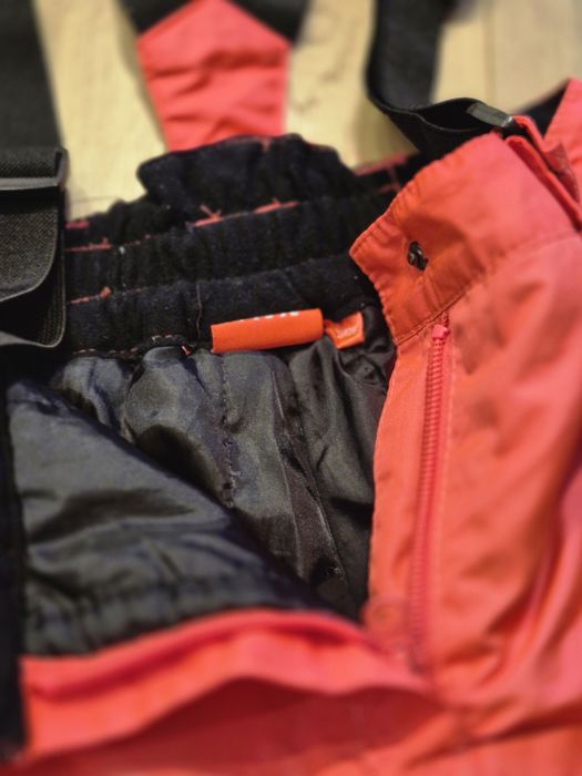 Spodnie zimowe. Szelki. 122-128 różowe.