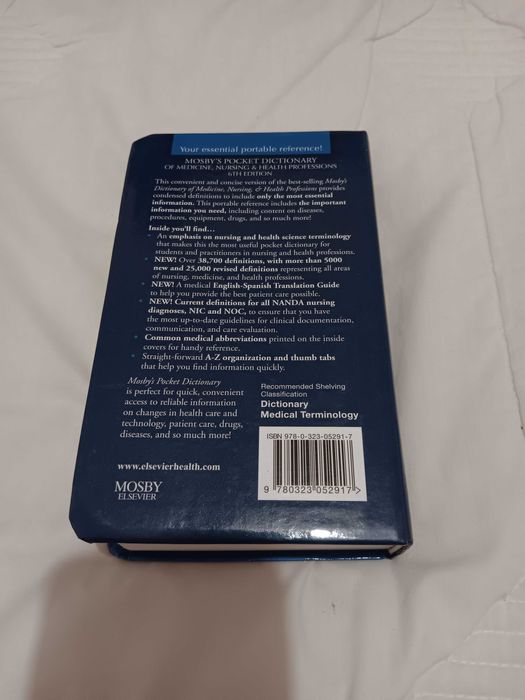 Dicionário "Mosby's Pocket Dictionary of Medicine" (6ª edição)