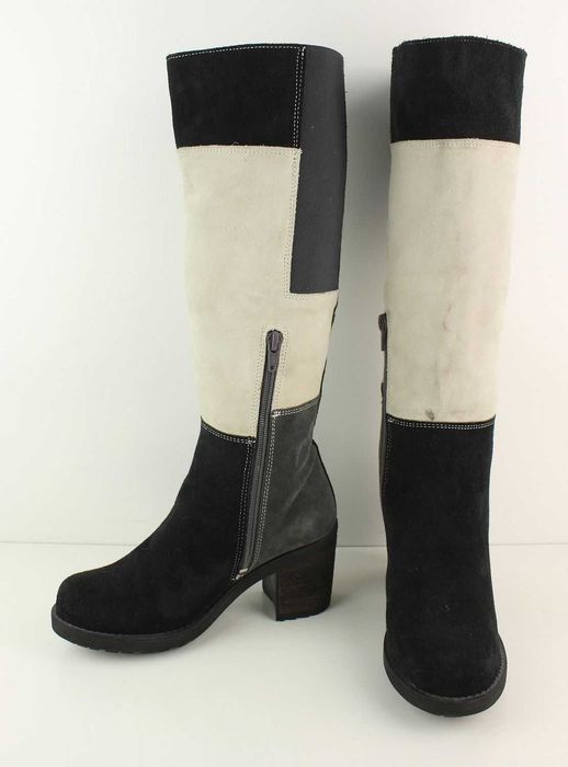 APPLE OF EDEN - wysokogatunkowe, zamszowe kozaki ROZM 36