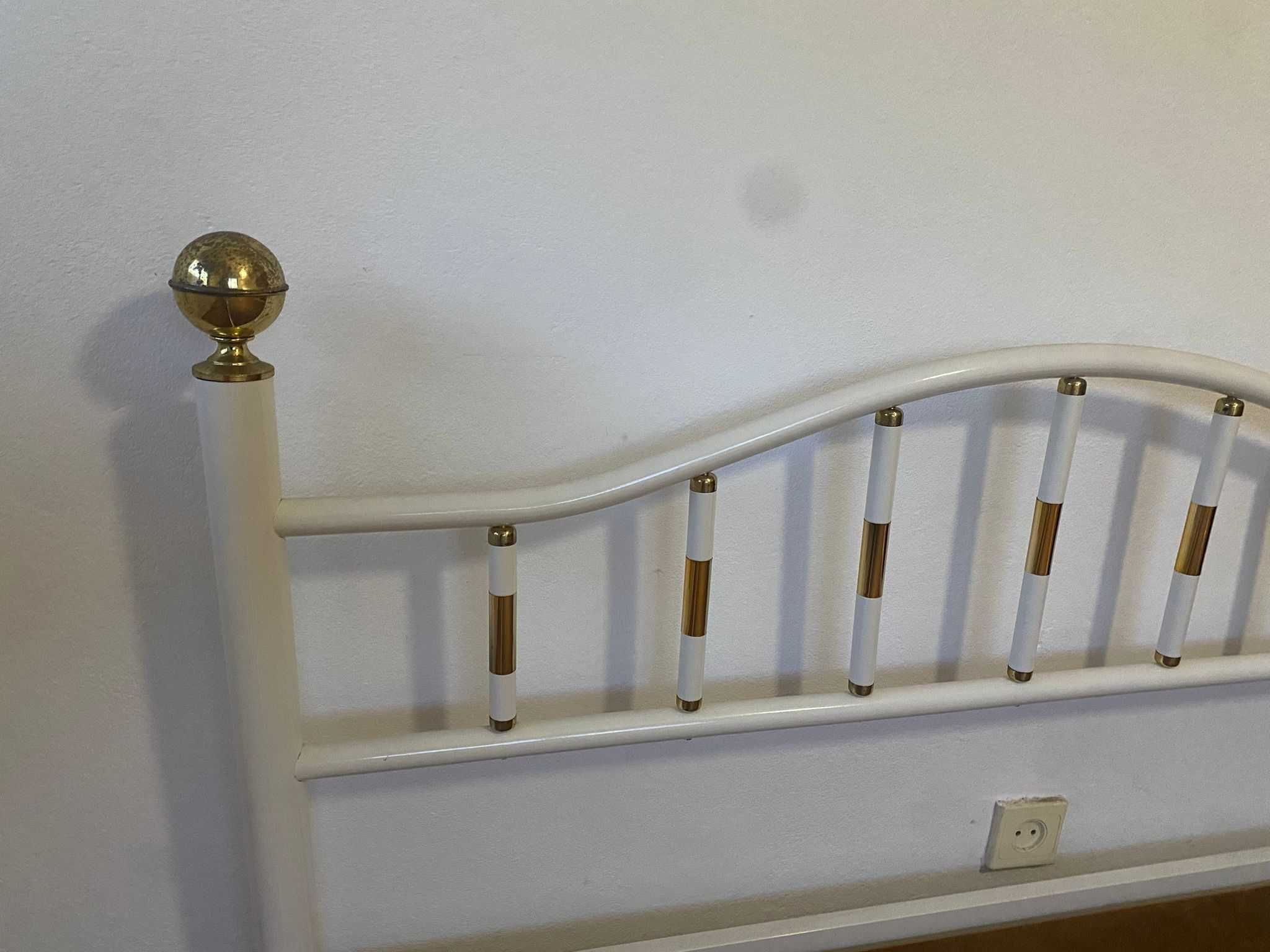 Cama ferro branco