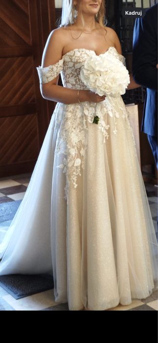 Suknia slubna Carrie Melrose 178cm+ 6cm
