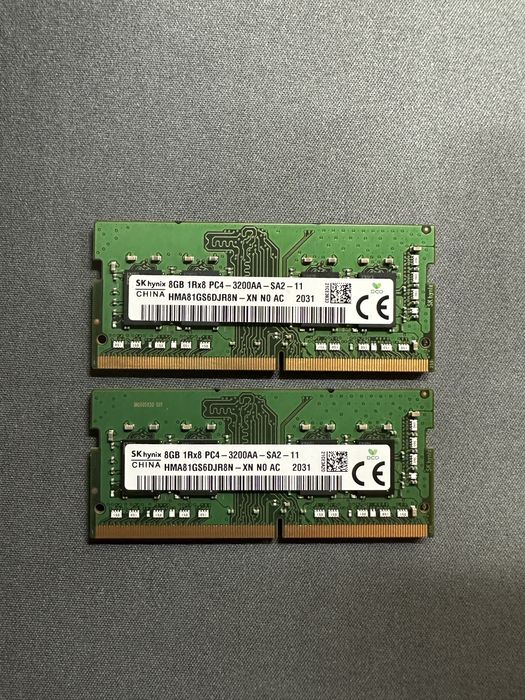 Оперативна памʼять DDR4 2x8Gb (16Gb) 3200Mhz