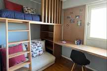 2 Quartos Infantis com Beliche + Estante + Secretária | Como Novos