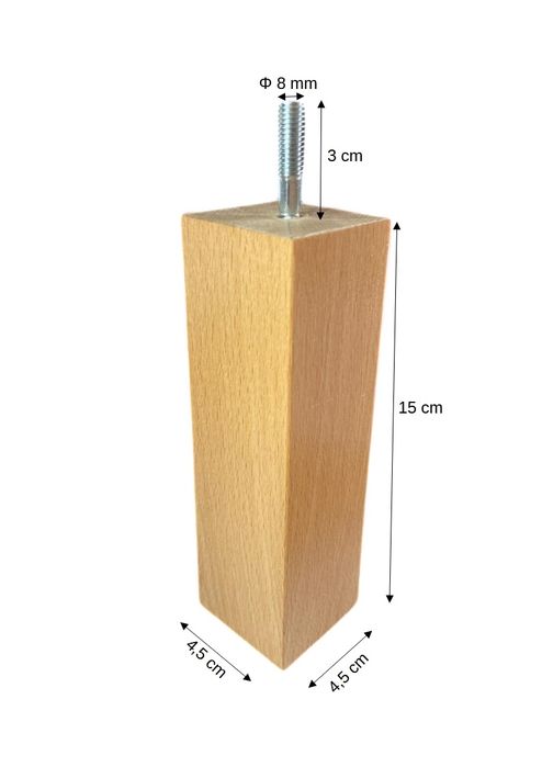 Drewniane nóżki do mebli 15 cm – nowe, producent, wysyłka InPost