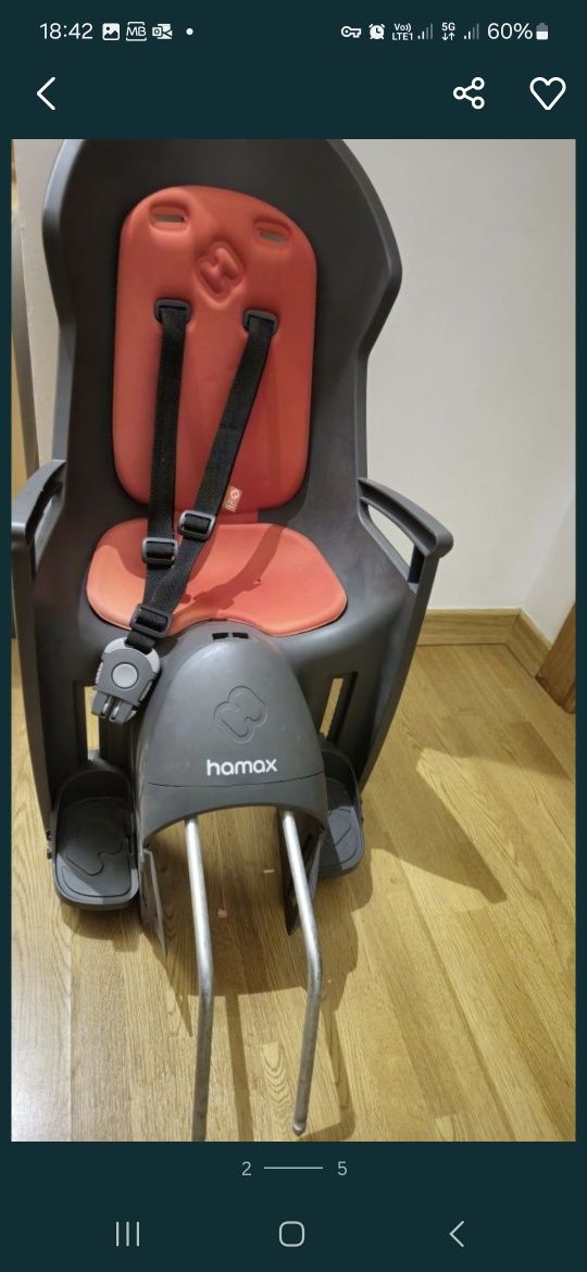 Hamax cadeira bicicleta criança