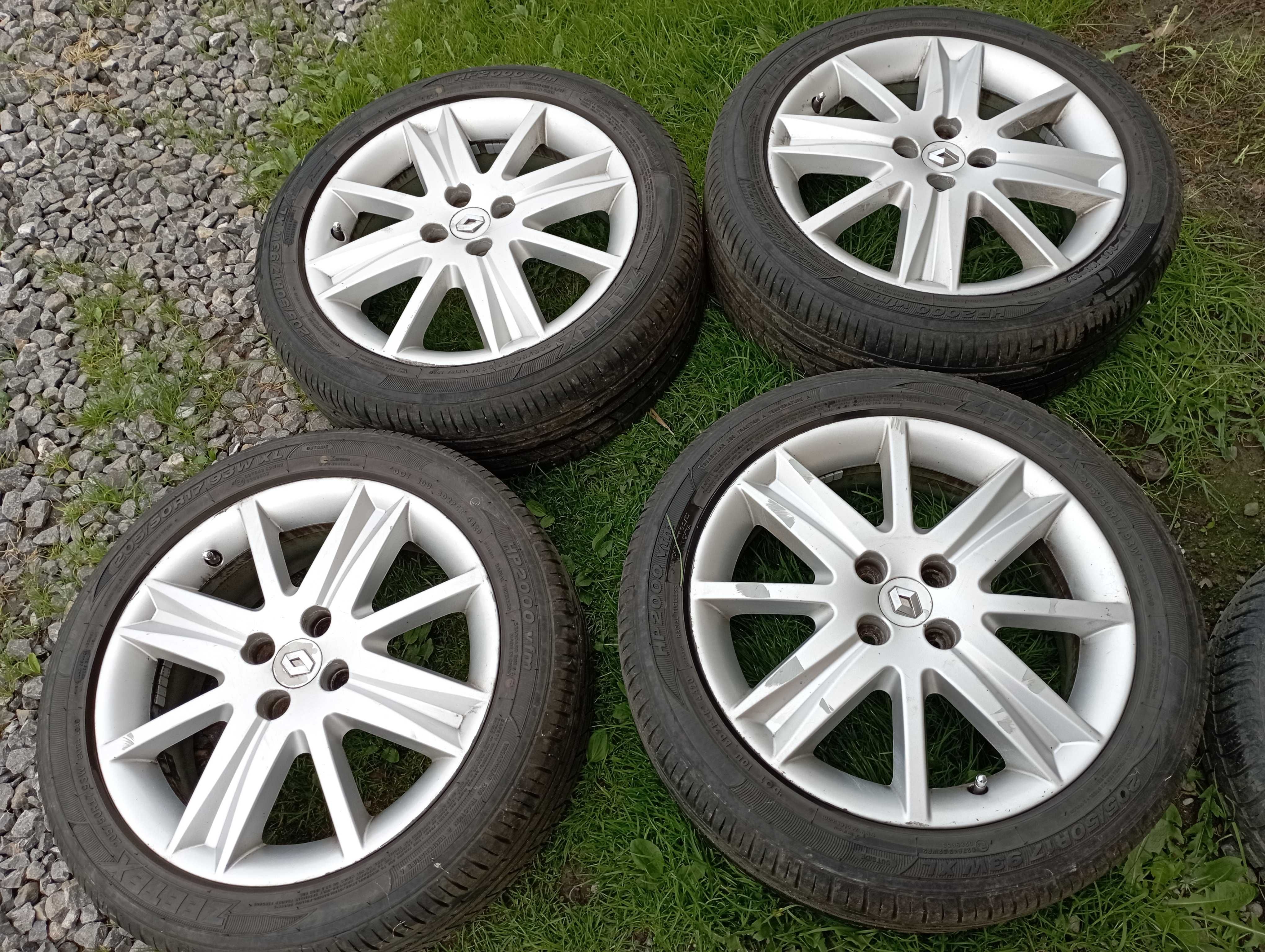 Alufelgi Renault opony 205/50  17" 4x100