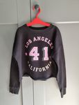 czarna krótka bluza H&M 146/152 cm 11-12 lat Los Angeles