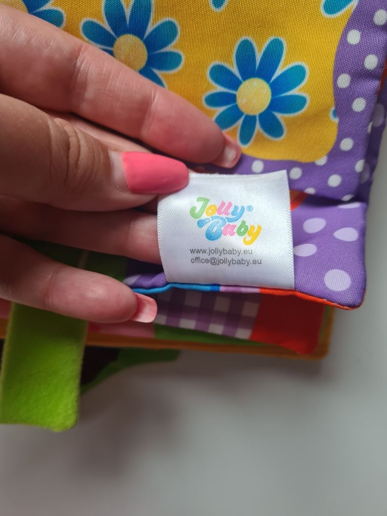 Książeczka sensoryczna odkrywam części ciała Jolly Baby 6mcy