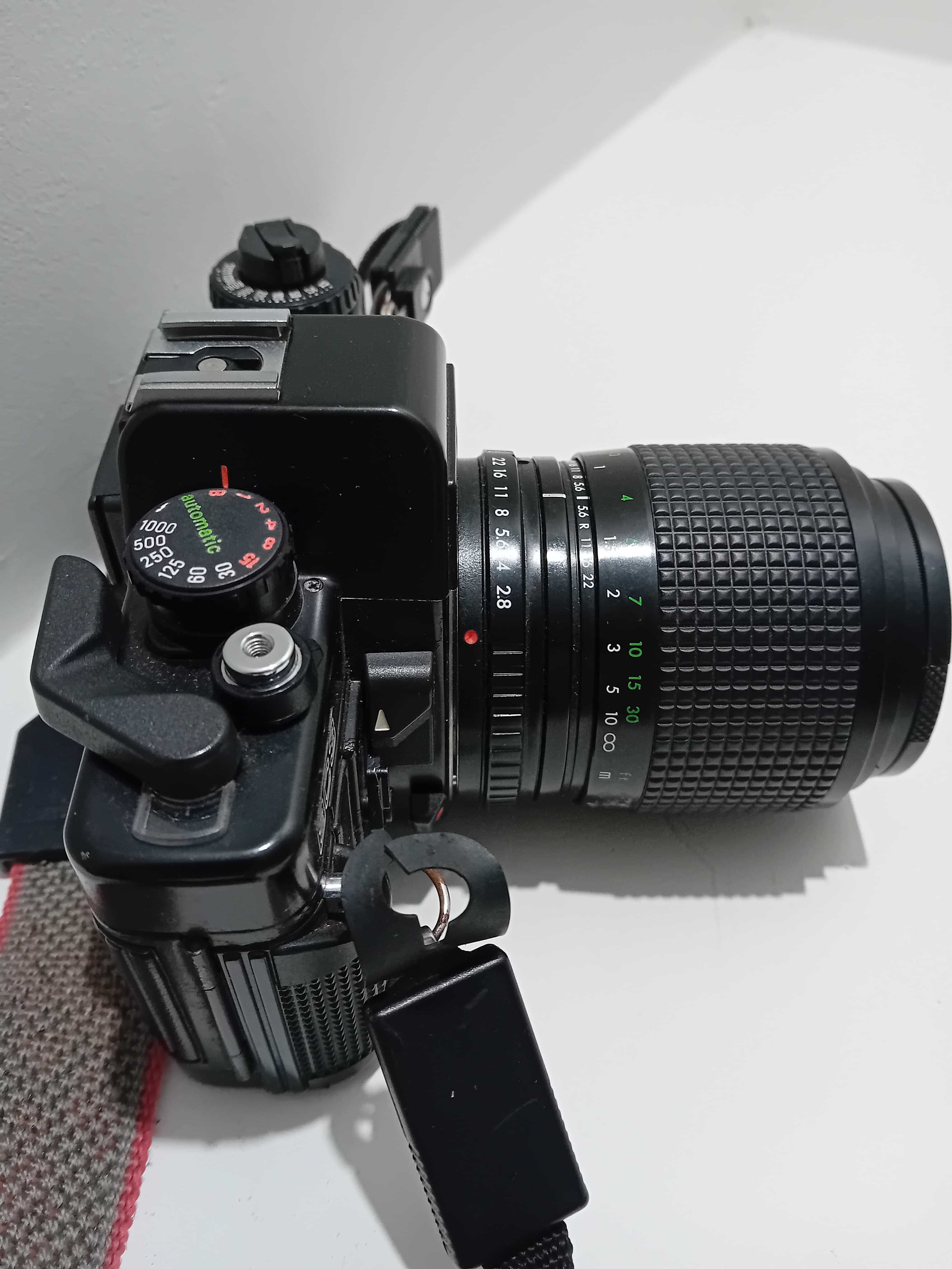 Praktica BC3 Electronic with Sigma 28-70mm f3.5-4.5 lens and strap