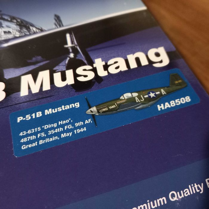 HOBBY MASTER HA8508 P-51 B - "Ding Hao" skala 1:48 - Nowy, nie używany