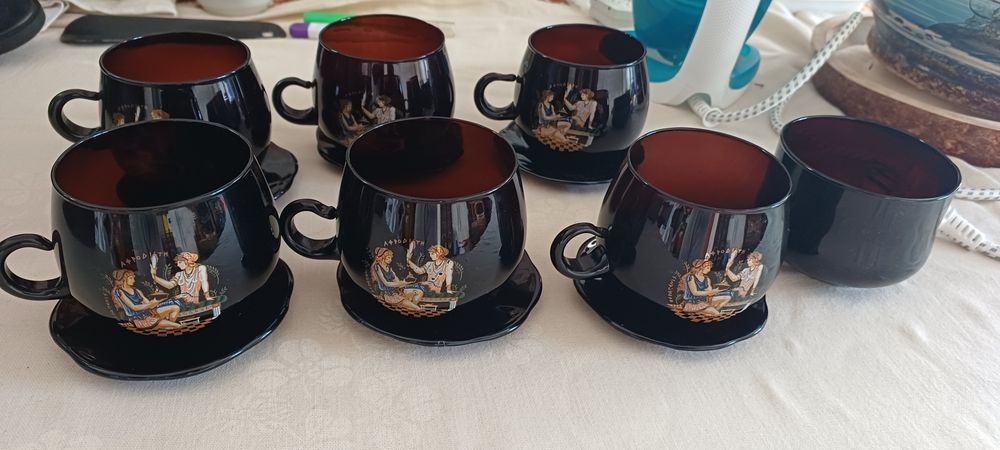 Чорний чайний червіз  скляний Афродита новий