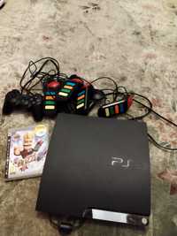 PlayStation 3 preta com jogo buzz