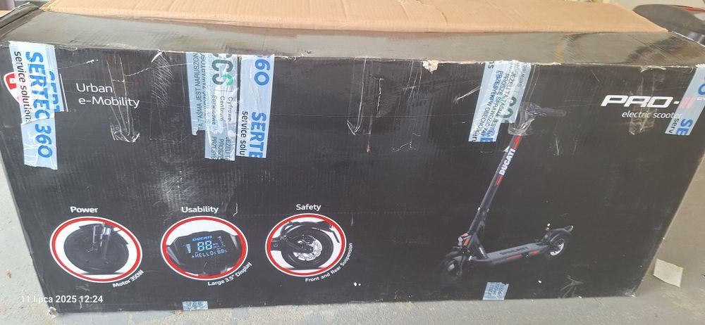 ducatti pro II evo hulajnoga elektryczna