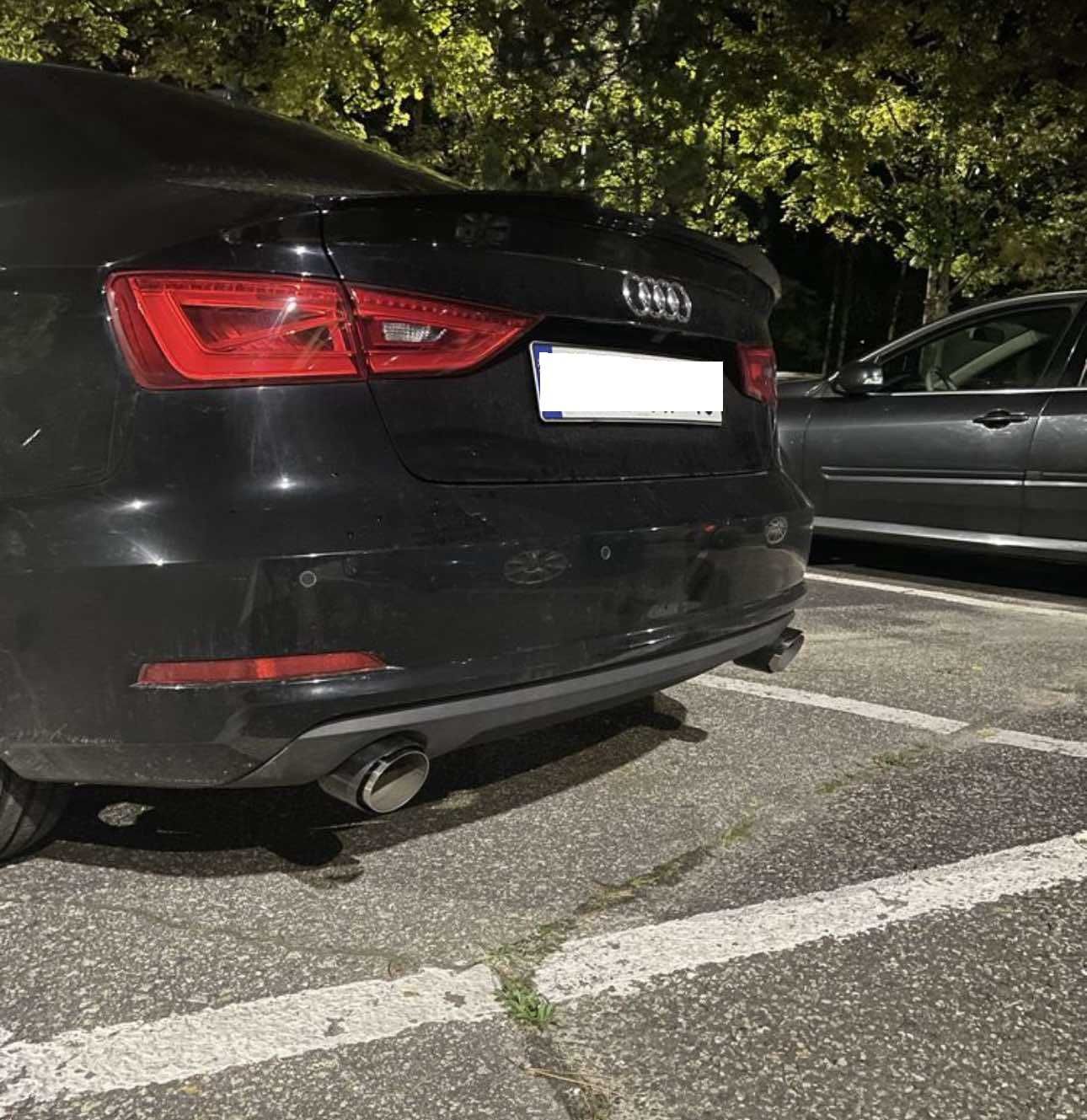 tłumik tłumiki przelot wydech AUDI A3 S3 8V SEDAN