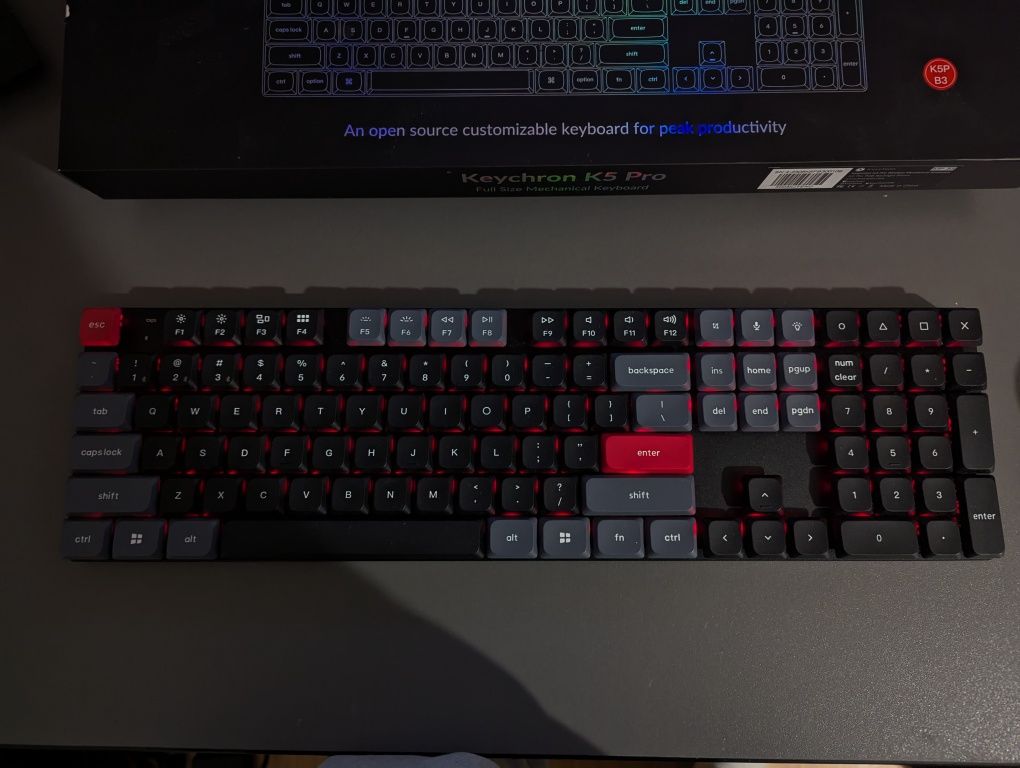 Klawiatura mechaniczna bezprzewodowa Keychron K5 PRO K5P-B3
