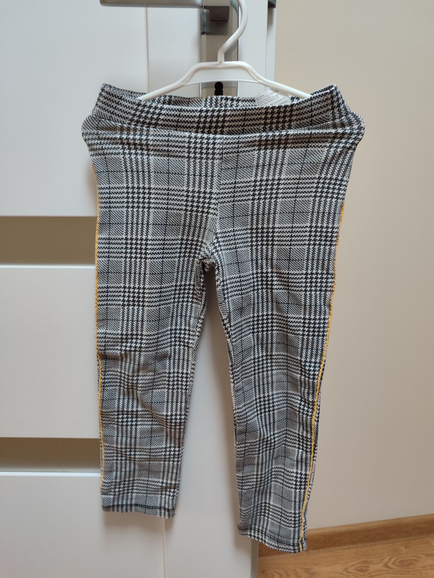 Legginsy dziewczęce w kratę