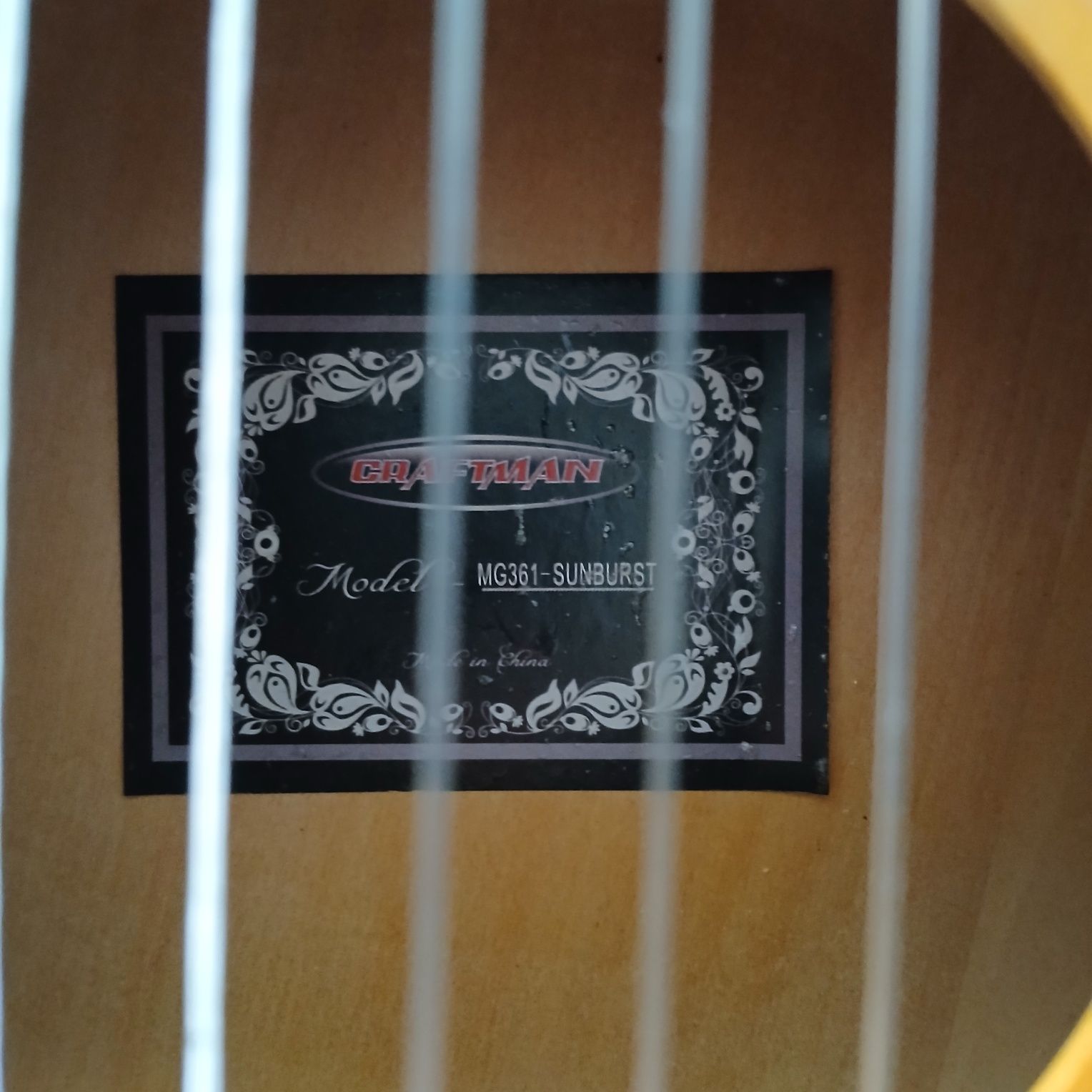 Gitara akustyczna klasyczna 3/4 CRAFTMAN akcesoria