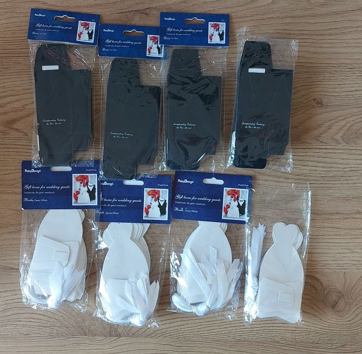 Pudełeczka dla gości weselnych. Panna Młoda & Pan Młody