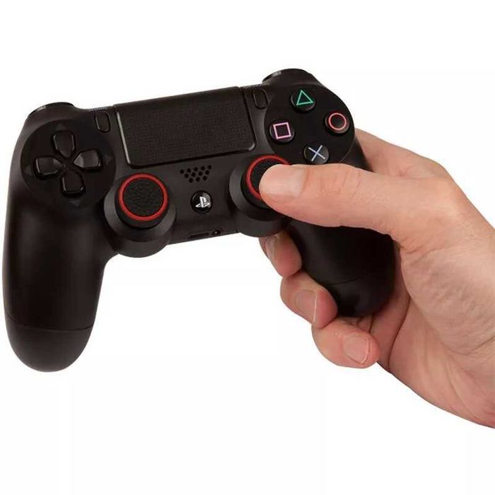 2x Nakładki gripy gumki analogi PS2, PS3, PS4 PS5 XBOX ONE czerwone