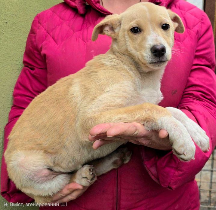 Двоє щенят шукають родини