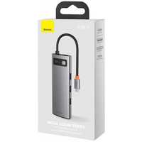 USB HUB юсб хаб басеус Baseus Metal Gleam Almighty 8 в 1 Mac Apple