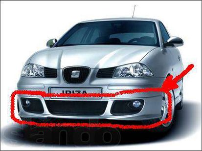 накладка переднего бампера Seat Ibiza Cordoba Sport