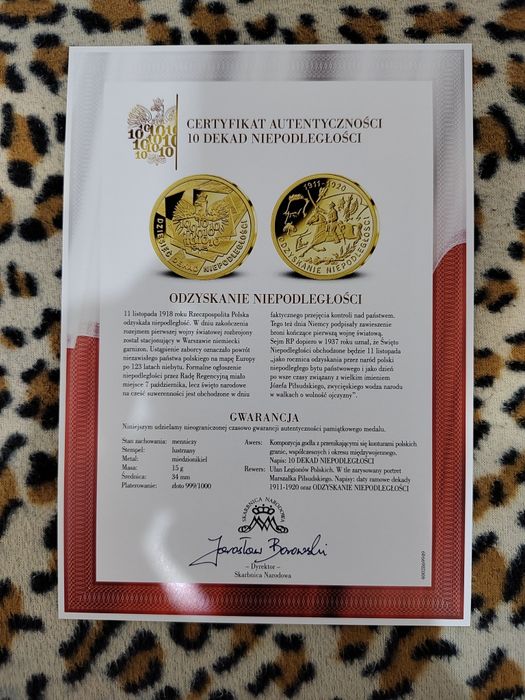 Kolekcja numizmatów, medali Piłsudski niepodległość Skarbnica Narodowa