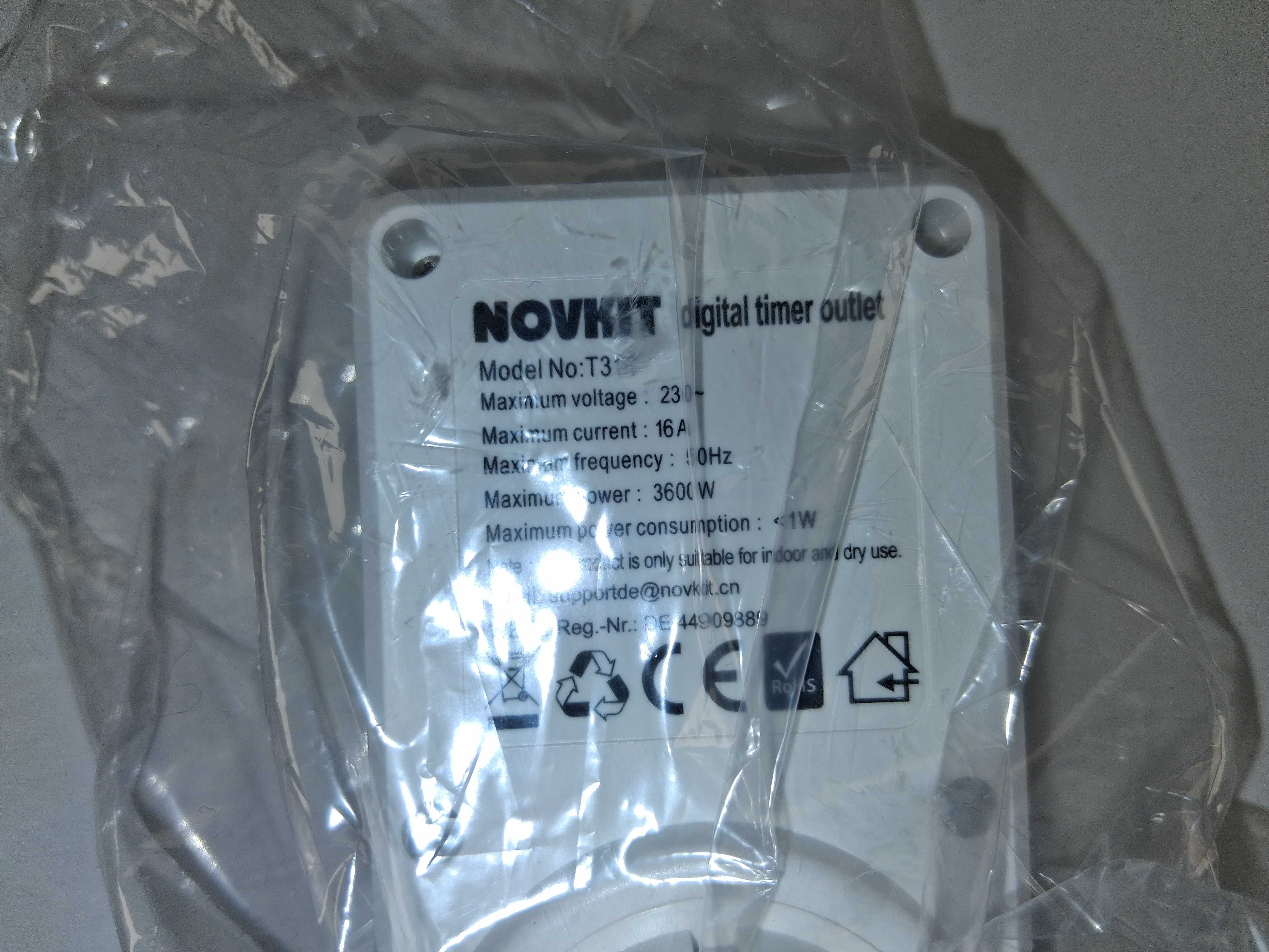 L055 Cyfrowy Programator Czasowy Zegar Gniazdko Gniazdkowy T319