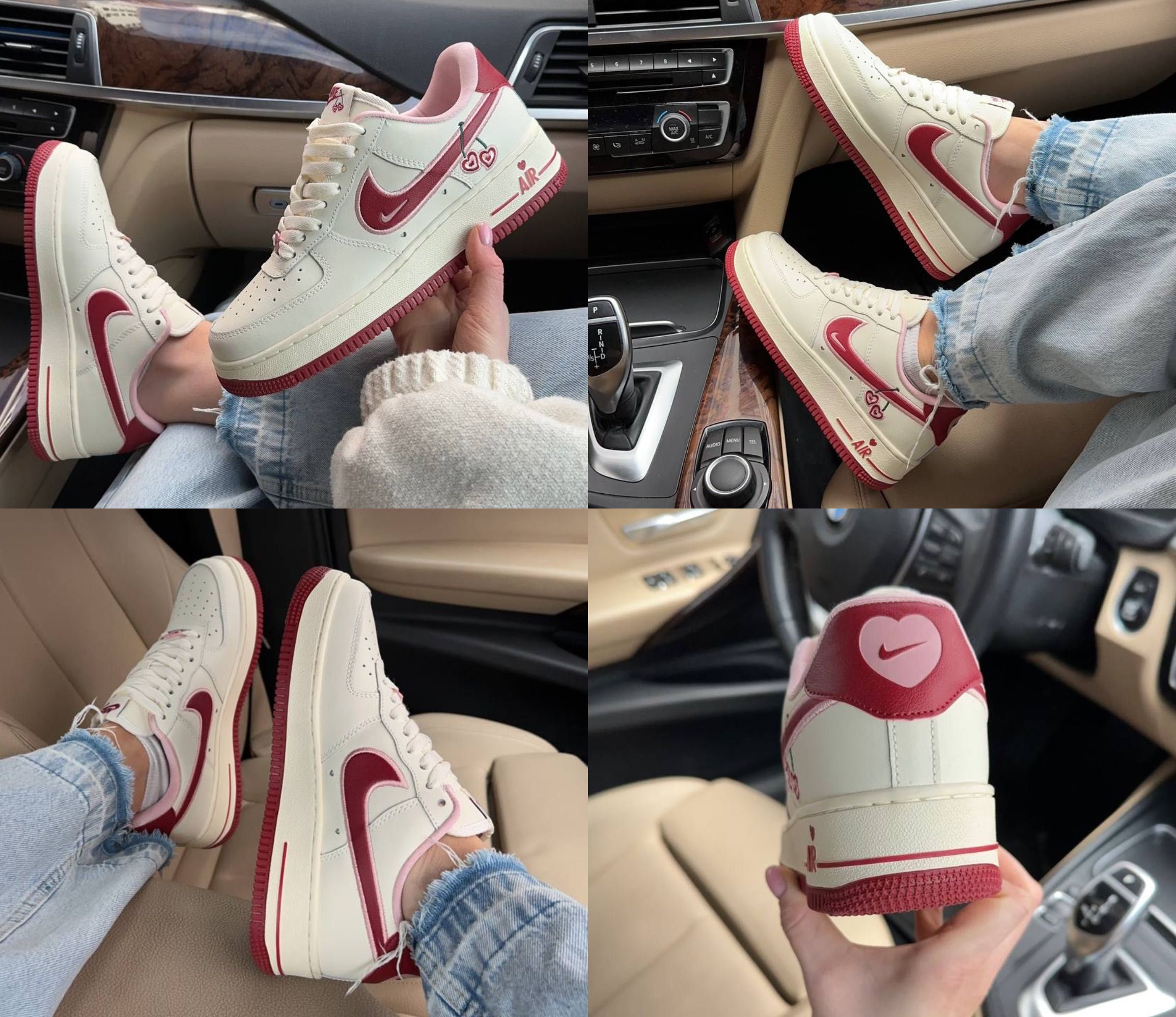 Женские кроссовки Nike Air Force 1 Low Valentine's Day 36-41 Новинка!