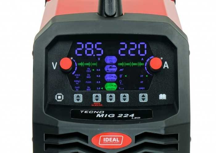 Spawarka migomat Ideal TECNO MIG 224 SYNERGIC LED 4x4