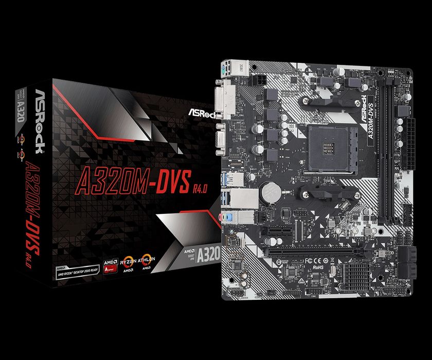 Материнська плата ASRock A320M-DVS R4.0
