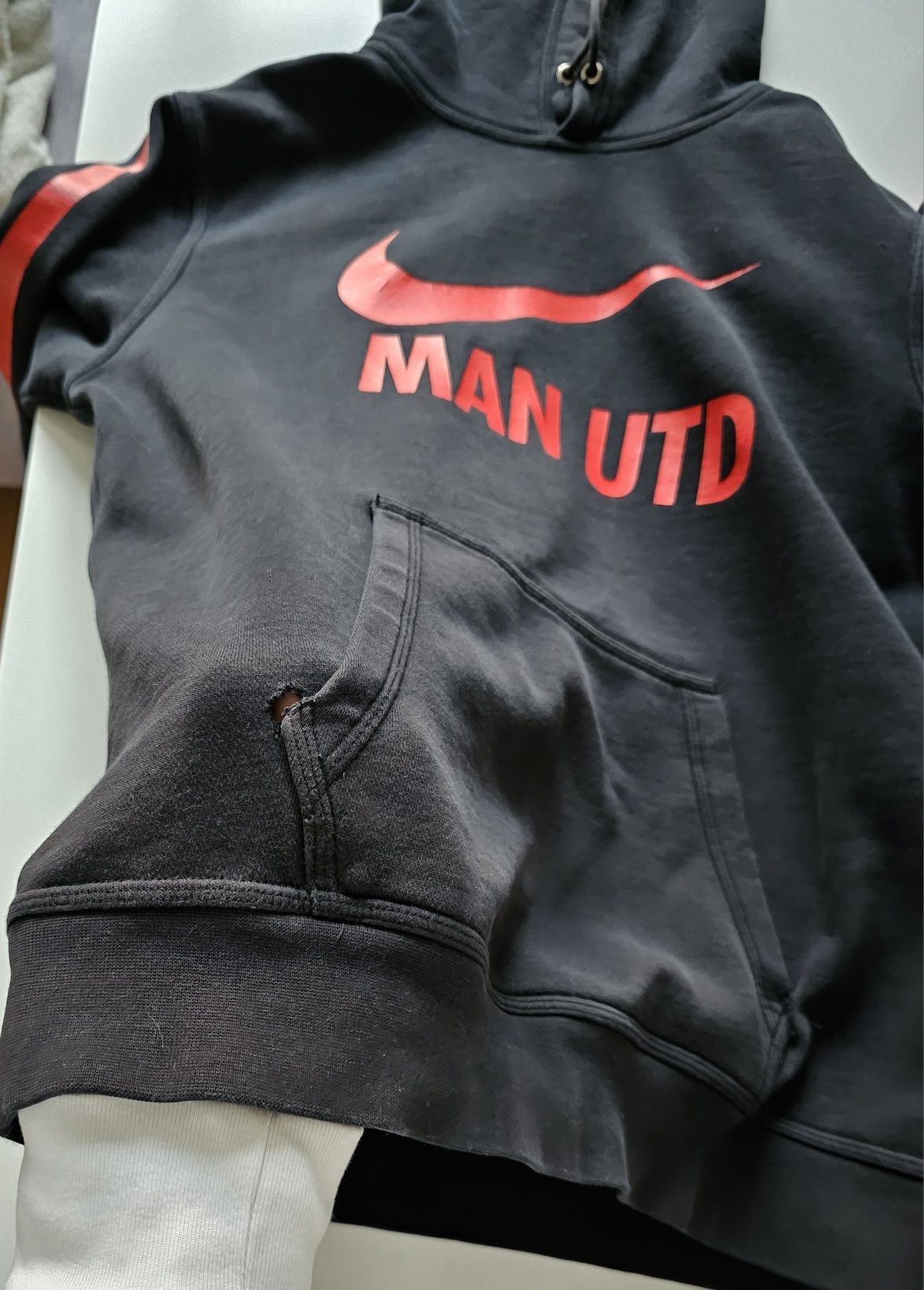 Nike Manchester United M męska bluza czarna football