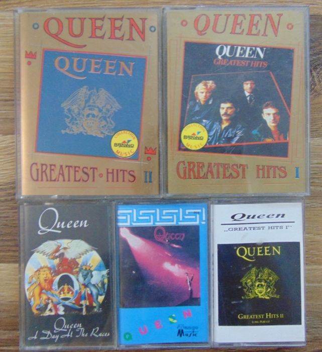 Kolekcja kaset magnetofonowych Queen największe przeboje