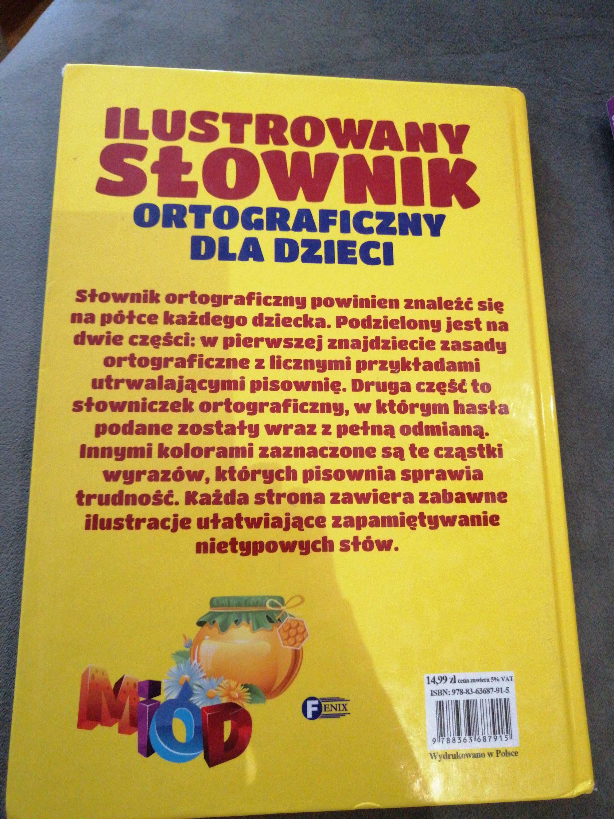 Ilustrowany słownik ortograficzny dla dzieci i ćwiczenia z ortografii