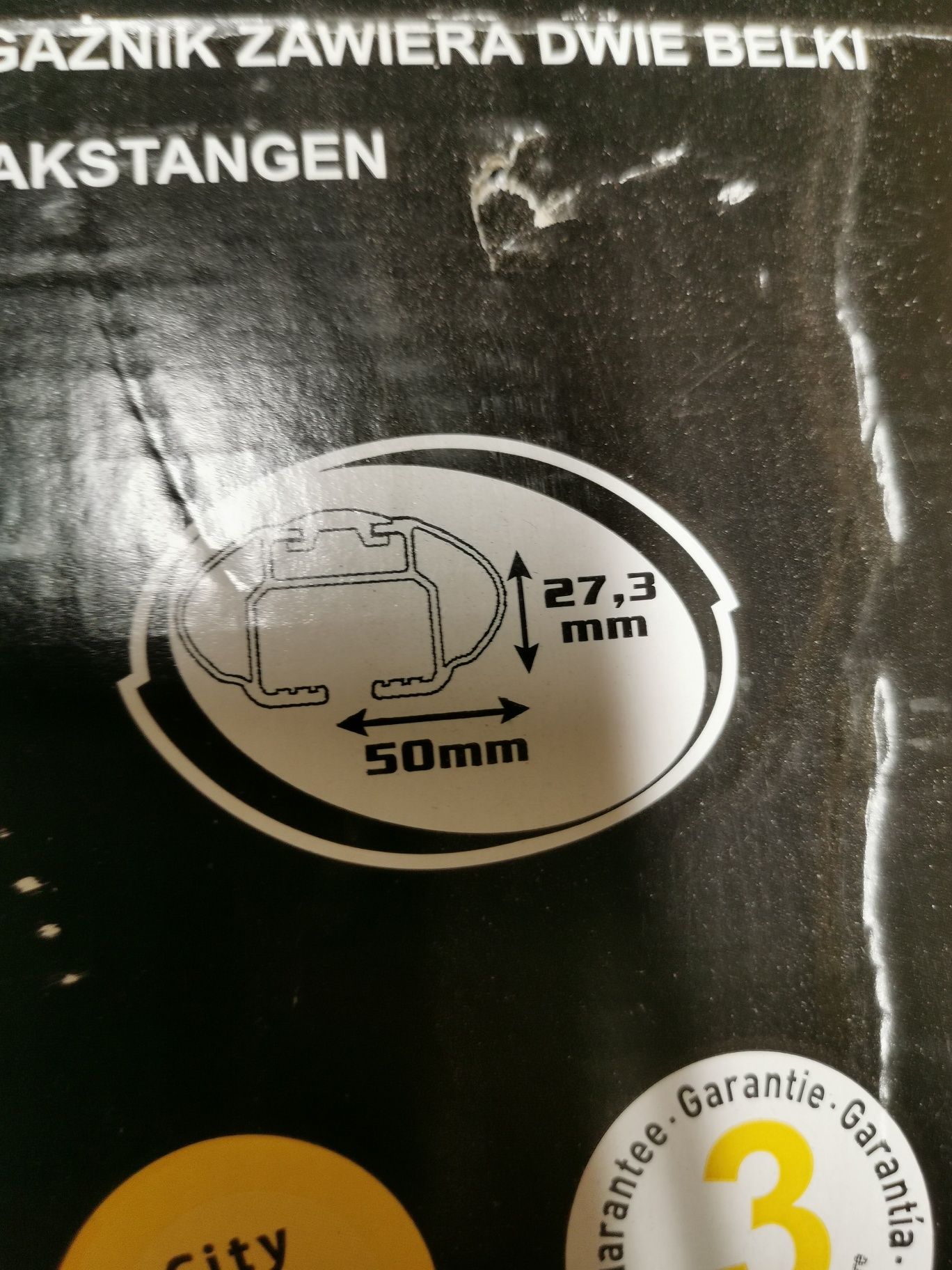 Bagażnik dachowy na relingi taurus T2/156930 o Szer. 130 cm