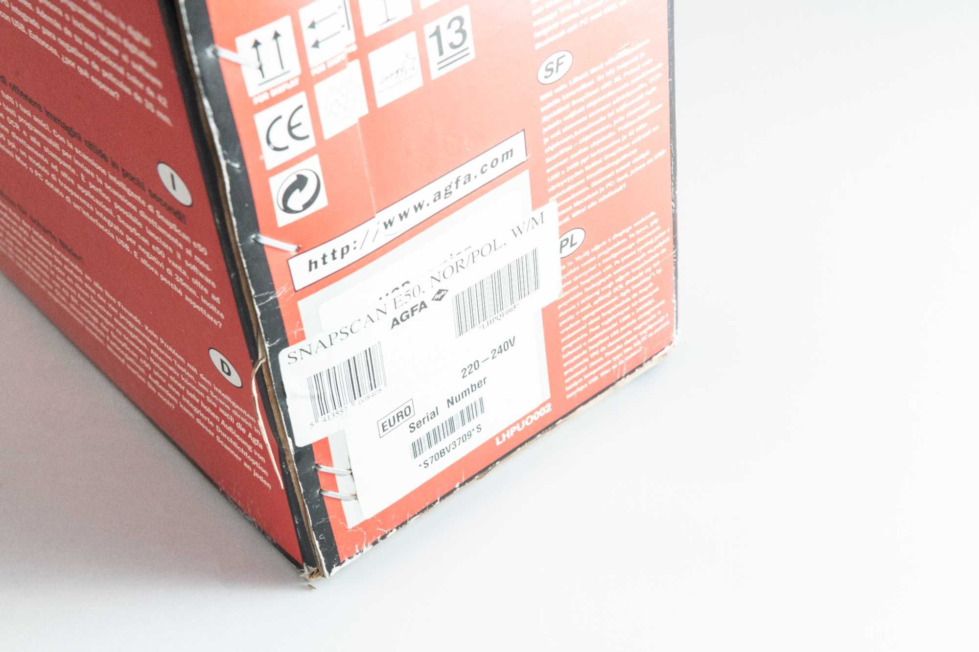 Retro skaner Agfa SnapScan e50 zupełnie nowy