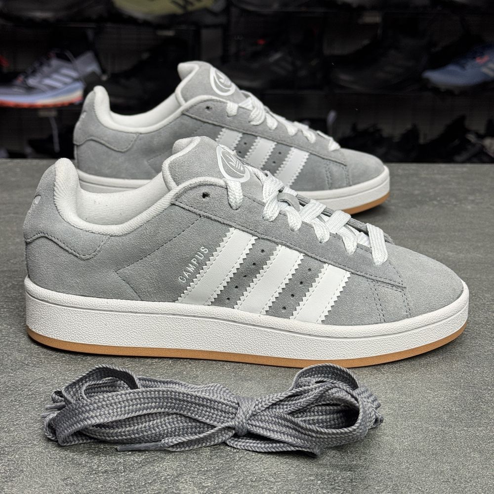 Сірі шкіряні кросівки Adidas Campus HQ6507 ОРИГІНАЛ 100% 38 р