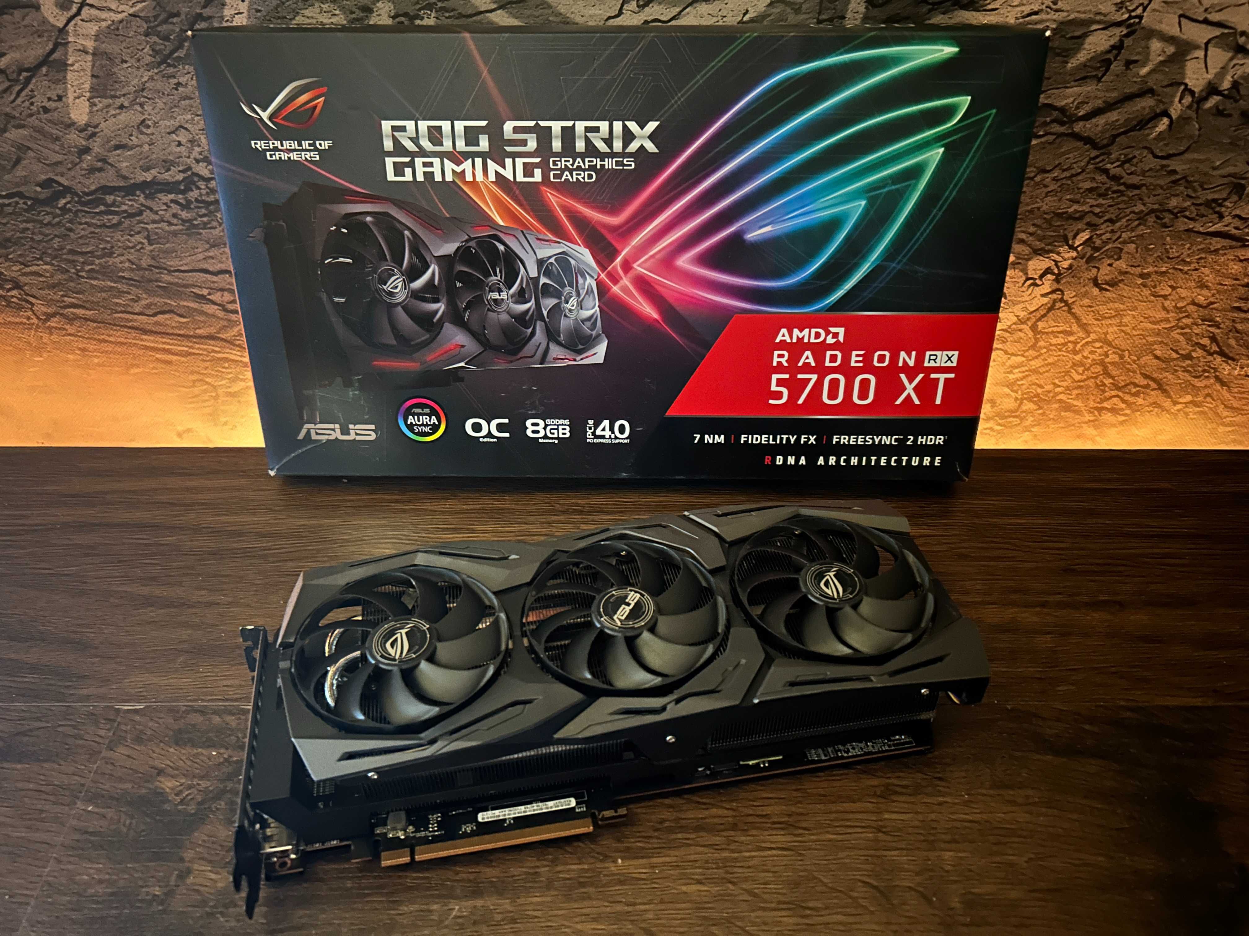 Як нова! Відеокарта AMD RX 5700XT 8GB GDDR6 ASUS STRIX Гарантія!