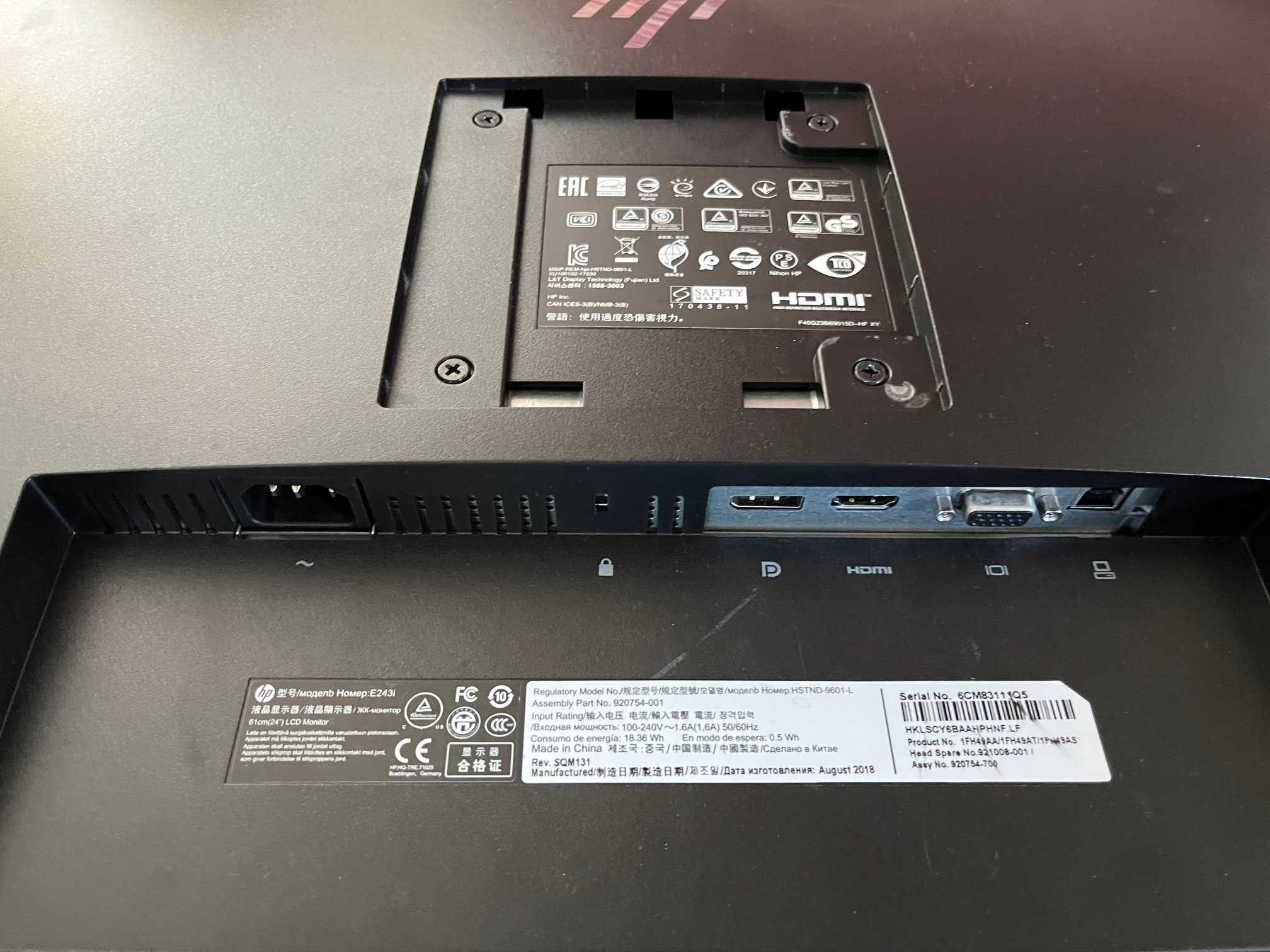 Monitor HP E243i 24"